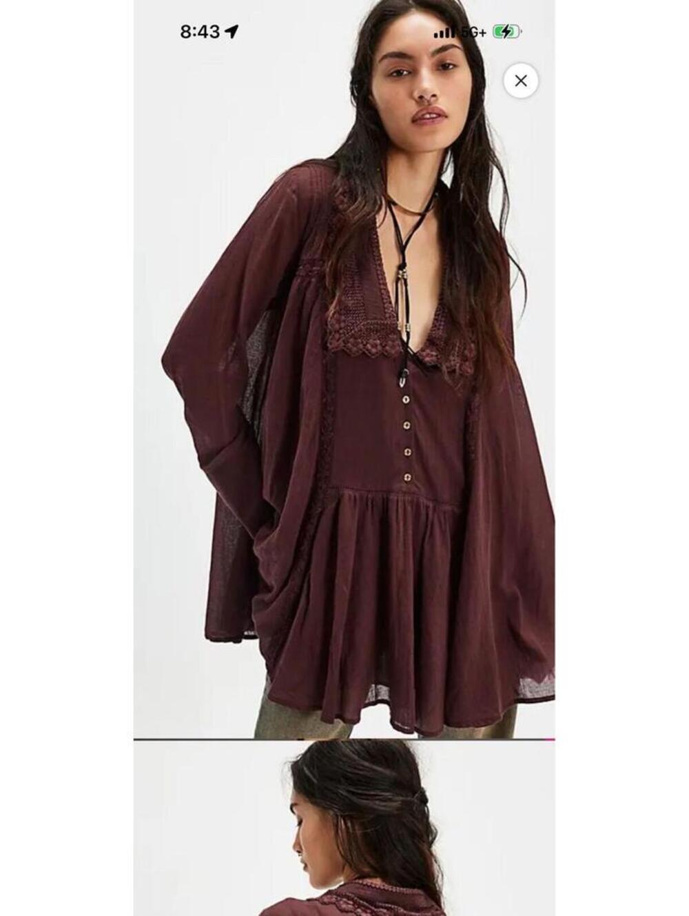Free People Victorian mini dress